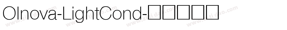 Olnova-LightCond字体转换