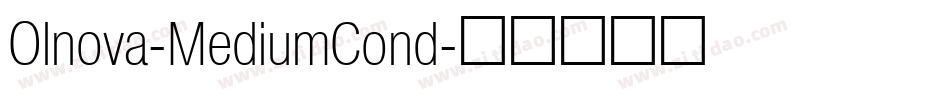 Olnova-MediumCond字体转换