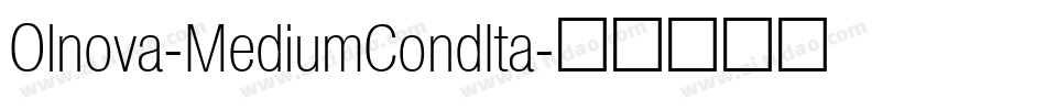 Olnova-MediumCondIta字体转换