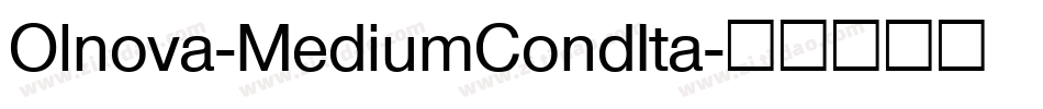 Olnova-MediumCondIta字体转换