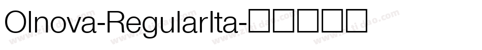 Olnova-RegularIta字体转换