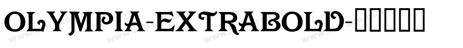 Olympia-ExtraBold字体转换