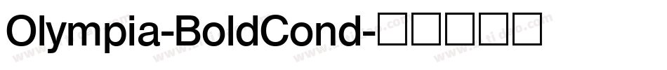 Olympia-BoldCond字体转换