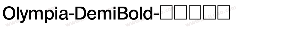 Olympia-DemiBold字体转换