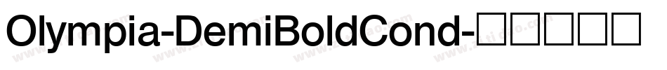 Olympia-DemiBoldCond字体转换