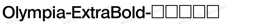 Olympia-ExtraBold字体转换