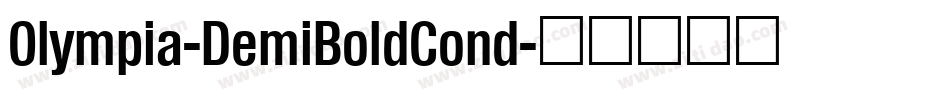 Olympia-DemiBoldCond字体转换