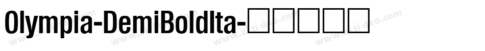Olympia-DemiBoldIta字体转换
