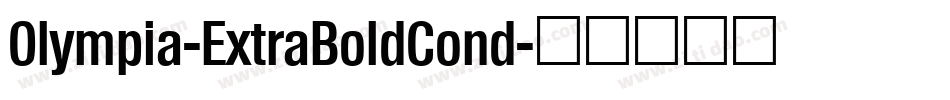 Olympia-ExtraBoldCond字体转换