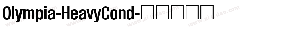 Olympia-HeavyCond字体转换