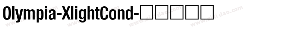Olympia-XlightCond字体转换