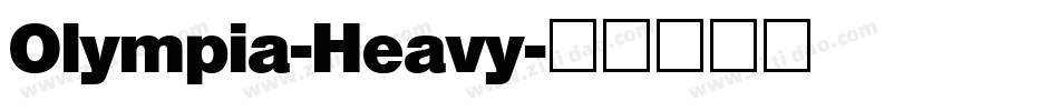 Olympia-Heavy字体转换