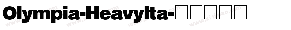 Olympia-HeavyIta字体转换