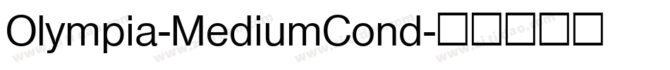 Olympia-MediumCond字体转换