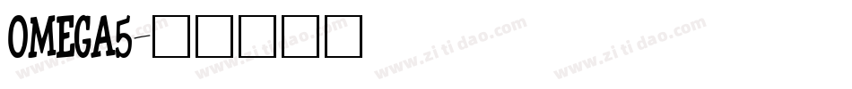 OMEGA5字体转换
