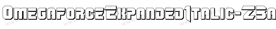 OmegaforceExpandedItalic-Z3am字体转换