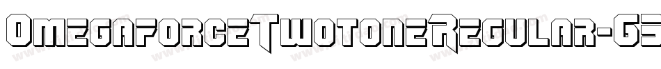OmegaforceTwotoneRegular-632g字体转换