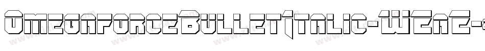 OmegaforceBulletItalic-WEaE字体转换