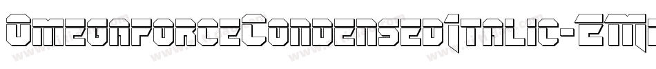 OmegaforceCondensedItalic-EMen字体转换