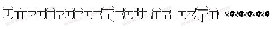 OmegaforceRegular-ozPa字体转换