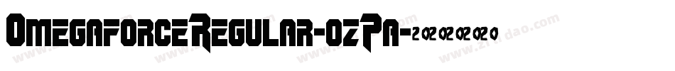 OmegaforceRegular-ozPa字体转换