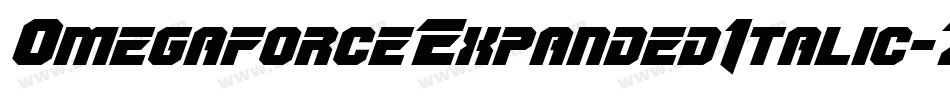 OmegaforceExpandedItalic-Z3am字体转换