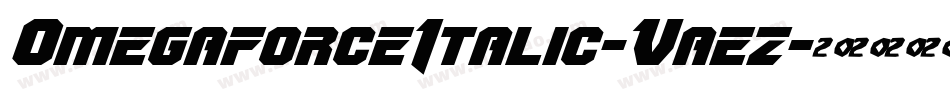 OmegaforceItalic-Vaez字体转换