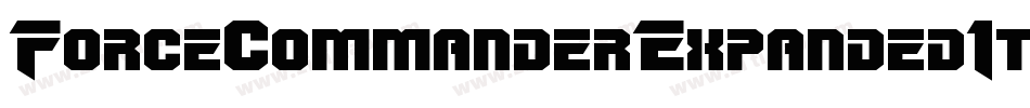 ForceCommanderExpandedItalic-6YeVo字体转换