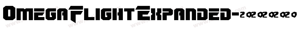 OmegaFlightExpanded字体转换