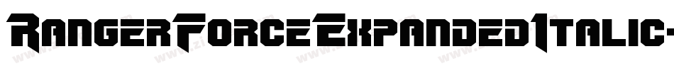 RangerForceExpandedItalic-JRpDa字体转换