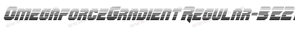 OmegaforceGradientRegular-3E2L字体转换