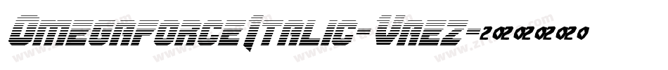 OmegaforceItalic-Vaez字体转换
