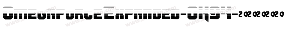 OmegaforceExpanded-OX94字体转换
