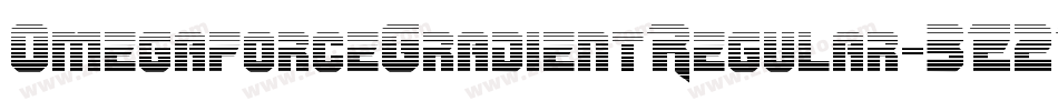 OmegaforceGradientRegular-3E2L字体转换