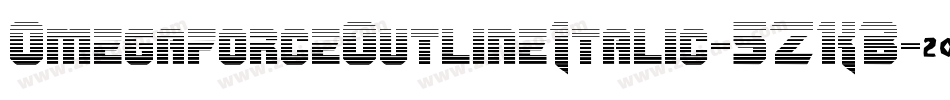 OmegaforceOutlineItalic-5ZKB字体转换