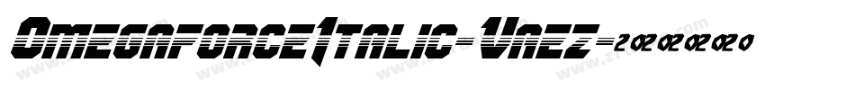 OmegaforceItalic-Vaez字体转换