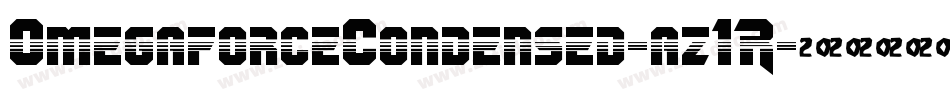 OmegaforceCondensed-az1R字体转换