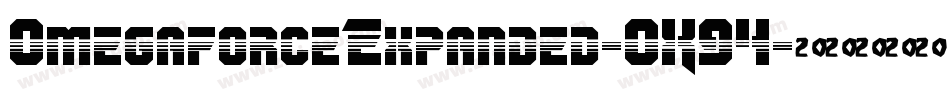 OmegaforceExpanded-OX94字体转换