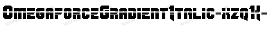 OmegaforceGradientItalic-xzqK字体转换