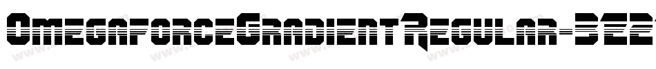 OmegaforceGradientRegular-3E2L字体转换