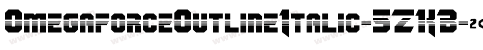 OmegaforceOutlineItalic-5ZKB字体转换
