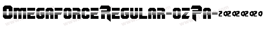 OmegaforceRegular-ozPa字体转换