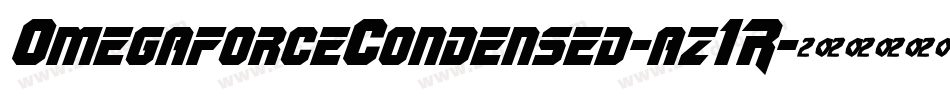 OmegaforceCondensed-az1R字体转换