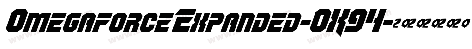 OmegaforceExpanded-OX94字体转换