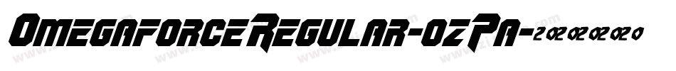 OmegaforceRegular-ozPa字体转换