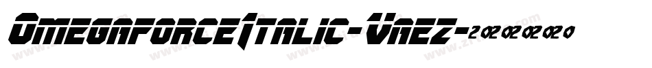 OmegaforceItalic-Vaez字体转换