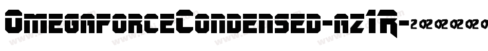OmegaforceCondensed-az1R字体转换