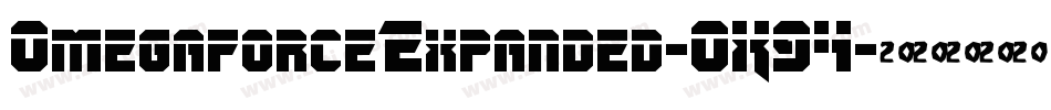 OmegaforceExpanded-OX94字体转换