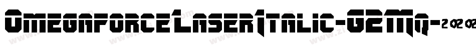 OmegaforceLaserItalic-G2Mq字体转换 OmegaforceLaserItalic-G2Mq字体转换