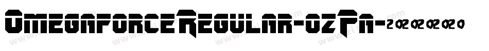 OmegaforceRegular-ozPa字体转换
